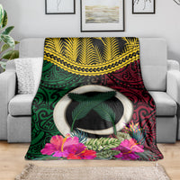 Vanuatu 44th Anniversary Independence Day Blanket Boars Tusk and Namele Plant LT03