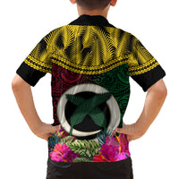Vanuatu 44th Anniversary Independence Day Family Matching Puletasi and Hawaiian Shirt Boars Tusk and Namele Plant LT03 - Polynesian Pride