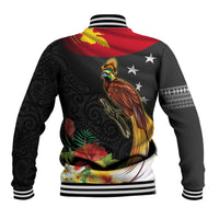 Papua New Guinea Independence Day Baseball Jacket PNG Flag and Bird-of-Paradise