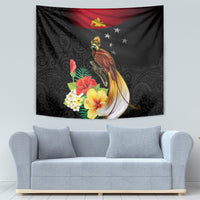 Papua New Guinea Independence Day Tapestry PNG Flag and Bird-of-Paradise