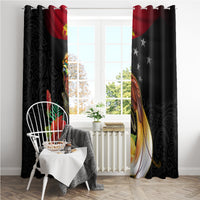 Papua New Guinea Independence Day Window Curtain PNG Flag and Bird-of-Paradise