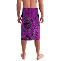 Hawaii Monk Seal and Dolphin Lavalava Polynesian Kakau Pattern Pink