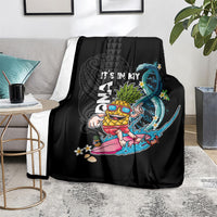 Hawaii Pineapple Surfing Blanket It's in My DNA - Kakau and Polynesian Pattern LT03 - Polynesian Pride