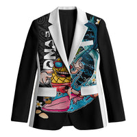 Hawaii Pineapple Surfing Blazer It's in My DNA - Kakau and Polynesian Pattern LT03 Unisex Black - Polynesian Pride