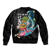 Hawaii Pineapple Surfing Bomber Jacket It's in My DNA - Kakau and Polynesian Pattern LT03 - Polynesian Pride