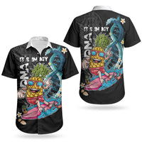 Hawaii Pineapple Surfing Couples Matching Tank Maxi Dress and Hawaiian Shirt It's in My DNA - Kakau and Polynesian Pattern LT03 - Polynesian Pride