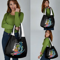 Hawaii Pineapple Surfing Grocery Bag It's in My DNA - Kakau and Polynesian Pattern LT03 - Polynesian Pride