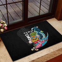 Hawaii Pineapple Surfing Rubber Doormat It's in My DNA - Kakau and Polynesian Pattern LT03 - Polynesian Pride