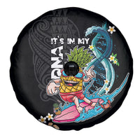 Hawaii Pineapple Surfing Spare Tire Cover It's in My DNA - Kakau and Polynesian Pattern LT03 - Polynesian Pride