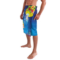 Palau Lavalava Jellyfish with Coral Reefs Ocean Vibe and Tapa Pattern LT03 - Polynesian Pride
