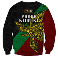 Papua New Guinea East New Britain Province Sweatshirt PNG Birds Of Paradise Polynesian Arty Style LT03 - Polynesian Pride