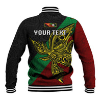 Custom Papua New Guinea East New Britain Province Baseball Jacket PNG Birds Of Paradise Polynesian Arty Style LT03 - Polynesian Pride