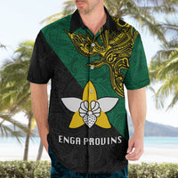 Custom Papua New Guinea Enga Province Hawaiian Shirt PNG Birds Of Paradise Polynesian Arty Style LT03 - Polynesian Pride