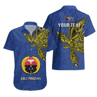 Custom Papua New Guinea Gulf Province Hawaiian Shirt PNG Birds Of Paradise Polynesian Arty Style LT03 - Polynesian Pride