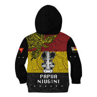 Papua New Guinea Madang Province Kid Hoodie PNG Birds Of Paradise Polynesian Arty Style LT03 - Polynesian Pride