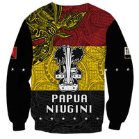 Papua New Guinea Madang Province Sweatshirt PNG Birds Of Paradise Polynesian Arty Style LT03 - Polynesian Pride