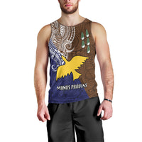 Papua New Guinea Manus Province Men Tank Top PNG Birds Of Paradise Polynesian Arty Style LT03 - Polynesian Pride