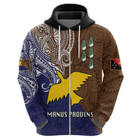 Custom Papua New Guinea Manus Province Hoodie PNG Birds Of Paradise Polynesian Arty Style LT03 - Polynesian Pride