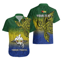 Custom Papua New Guinea Morobe Province Hawaiian Shirt PNG Birds Of Paradise Polynesian Arty Style LT03 - Polynesian Pride