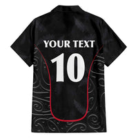 Custom New Zealand Rugby Family Matching Short Sleeve Bodycon Dress and Hawaiian Shirt Maori All Black Championship 2024 and Silver Fern LT03 - Polynesian Pride