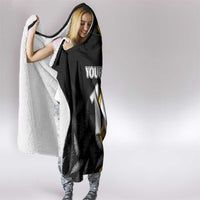 Custom New Zealand and Australia Rugby Championship 2024 Hooded Blanket Maori Warrior and Kangaroo Mascot with Fern Aboriginal LT03 - Polynesian Pride