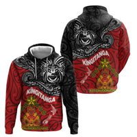 Maori King Movement Zip Hoodie Ko Te Mana Motuhake Emblem with Moko and Polynesian Art Tattoo LT03 - Polynesian Pride