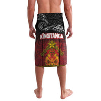 Personalised The Kingitanga - Maori King Movement Lavalava Ko Te Mana Motuhake Emblem with Silver Ferns and Polynesian Art Tattoo