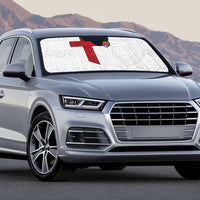 Tonga Ngatu Art Rugby Mate Ma'a Auto Sun Shade - Polynesian Pride