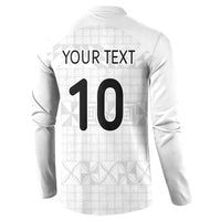 Custom Tonga Ngatu Art Rugby Mate Ma'a Button Sweatshirt - Polynesian Pride