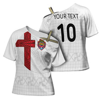 Custom Tonga Ngatu Art Rugby Mate Ma'a Cross Shoulder Shirt - Polynesian Pride