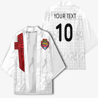 Custom Tonga Ngatu Art Rugby Mate Ma'a Kimono - Polynesian Pride