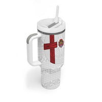 Tonga Ngatu Art Rugby Mate Ma'a Tumbler With Handle - Polynesian Pride
