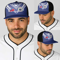 Samoa Rugby Baseball Net Cap Pacific Motifs - Polynesian Pride