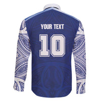 Custom Samoa Rugby Family Matching Short Sleeve Bodycon Dress and Hawaiian Shirt Pacific Motifs - Polynesian Pride