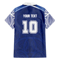 Custom Samoa Rugby Family Matching Tank Maxi Dress and Hawaiian Shirt Pacific Motifs - Polynesian Pride