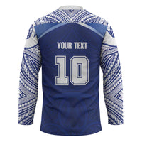 Custom Samoa Rugby Hockey Jersey Pacific Motifs - Polynesian Pride