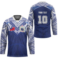 Custom Samoa Rugby Hockey Jersey Pacific Motifs - Polynesian Pride