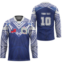 Custom Samoa Rugby Hockey Jersey Pacific Motifs - Polynesian Pride
