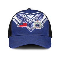 Samoa Rugby Mesh Trucker Cap Pacific Motifs - Polynesian Pride