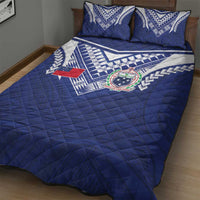 Samoa Rugby Quilt Bed Set Pacific Motifs - Polynesian Pride