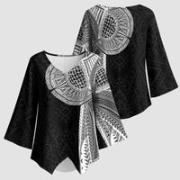 Samoan Tatau Kimono Sleeve Blouse Art Tribal Traditional Tattoos - Polynesian Pride