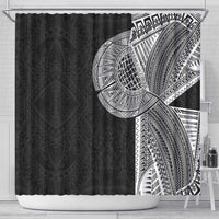 Samoan Tatau Shower Curtain Art Tribal Traditional Tattoos - Polynesian Pride