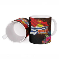 Kiribati Flag and Fireworks Ceramic Mug First Place Welcome the New Year - Polynesian Pride