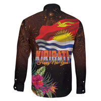 Kiribati Flag and Fireworks Family Matching Puletasi and Hawaiian Shirt First Place Welcome the New Year LT03 - Polynesian Pride