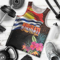 Kiribati Flag and Fireworks Men Tank Top First Place Welcome the New Year - Polynesian Pride