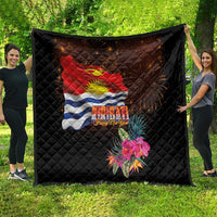 Kiribati Flag and Fireworks Quilt First Place Welcome the New Year - Polynesian Pride