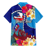Personalised Haiti 220th Anniversary Independence Day Family Matching Mermaid Dress and Hawaiian Shirt Ayiti Flower with Polynesian Pattern LT03 - Polynesian Pride