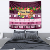 Pasifika Festival Auckland Tapestry Polynesian Tribal with Pacific Pattern Pink Color