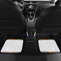Haiti Flag Traditional Dashiki Car Mats White Color - Polynesian Pride