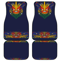 Haiti Flag Traditional Dashiki Car Mats Black Color - Polynesian Pride